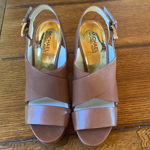 Michael Kors Sedgwick Slingback Platform Heels - Picture 3 of 6